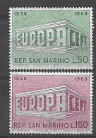 San Marino 1969.  Europa Mi 925-26  (**) - 1969