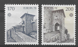 San Marino 1978.  Europa Mi 1156-57  (**) - 1978