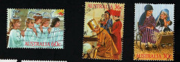 1986 Christmas Michel AU 1005A  - 1007 Stamp Number AU 1005 - 1007  Yvert Et Tellier AU 981 - 983 Used - Oblitérés