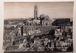 BASILICATA MATERA CATTEDRALE E SASSO BARISANO Formato Grande Viaggiata Nel 1961 Condizioni Buone - Matera