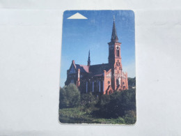 BELARUS-(BY-BLT-147b)-Postavy-Church-(127)(GOLD CHIP)(227686)(tirage-303.000)used Card+1card Prepiad Free - Bielorussia