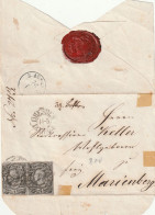 Sachsen, Piece From A Letter, Dresden To Marienberg - Sachsen