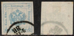 AUSTRIA ÖSTERREICH AUTRICHE 1878 Sc PR5 MI 5 NEWSPAPER TAX STAMPS ZEITUNGSSTEMPELMARKEN TIMBRES-TAXE JOURNAUX - Zeitungsmarken