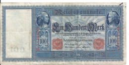 ALLEMAGNE 100 MARK 1908 VF P 35 - 100 Mark