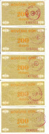 BOSNIE HERZEGOVINE 200 DINARA ND1992 VF P 48 ( 5 Billets ) - Bosnië En Herzegovina