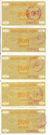 BOSNIE HERZEGOVINE 200 DINARA ND1992 VF P 48 ( 5 Billets ) - Bosnie-Herzegovine