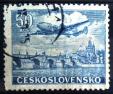 TCHECOSLOVAQUIE                       P.A 27                           OBLITERE - Airmail