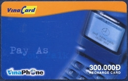 VIETNAM VINACARD VINAPHONE 300.000 DONG PRE-PAID REMOTE MEMORY PHONECARD TELECARTE VERY GOOD - Viêt-Nam