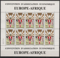 CENTRAFRICAINE - 1965 - Poste Aérienne PA N°Yv. 34 - Europafrique - Feuille Complète - Neuf Luxe ** / MNH / Postfrisch - Centrafricaine (République)