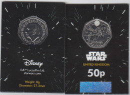 Great Britain UK 2023 50p Coin, Star Wars R2D2 & CP3O Bunc - 50 Pence