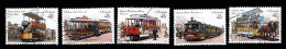 1987 Historic Trams  Michel AU 1172 - 1176 Stamp Number AU 1154 - 1158 Yvert Et Tellier AU 1130 - 1134 Used - Oblitérés