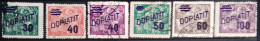 TCHECOSLOVAQUIE                       N°  41/46                        OBLITERE - Timbres-taxe