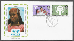 BRUNEI FDC COVER - 1979 International Year Of The Child SET FDC (FDC79#05) - Brunei (1984-...)