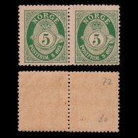 NORWAY STAMPS.1910-29.Scott 77.5o.Blk 2.MNH . - Ungebraucht