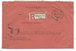 Feldpost Einschreiben Feldpostamt 639 Derna Libyen Afrika 1942 - Feldpost 2e Guerre Mondiale