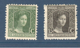 Luxembourg, Yv 96, 97, Mi 93, 94, **, - 1914-24 Maria-Adelaide