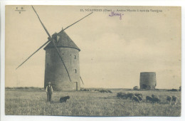 CPA 18 Cher NÉRONDES - Ancien Moulin à Vent De Verrières - Berger, Chien, Moutons - Nérondes