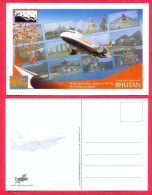 BHUTAN Drukair Airplane 2000s DrukAir Corporation Picture Postcard B BHOUTAN - Butan