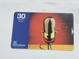 BELARUS-(BY-BLT-175a)-Microphone-(145)(GOLD CHIP)(024335)(tirage-96.000)-used Card+1card Prepiad Free - Belarús