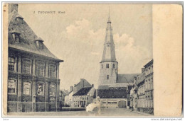 _Np117 1 THOUROUT Kerk  Photodruk Sintobin-Yperman.-Lichyervelde 1921... Iets Beschadigd.. - Torhout