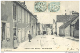 _ik502:  PRAUTHOY (Hte Marne) - Rue Principale  7 Mai 1905 - Prauthoy