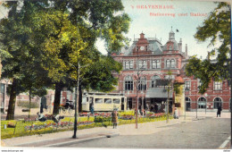 4Cc-751:'s GRAVENHAGE Stationweg ( Met Station) + Tram >France 1911 - Den Haag ('s-Gravenhage)