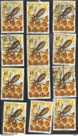 _3L-318: Lx:  Restje Van  12 Zegels:  N° 814: Bijen - Abeille... : .... Verder Uit Te Zoeken.. - Used Stamps