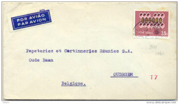 1p206: N° 910: 3.50 E. EUROPA / Brief: Par Avion > Oudegem Belgie + Sorteer-stempeltje: T7 - Covers & Documents