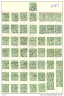 3n-885: 50 Double Stamps - Timbres Doubles:  ½ P - Zonder Classificatie