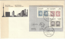 Canada First Day Cover 1978 "Capex 78 - International Stamp Exhibition" SG CA914a - Eerste Vluchten