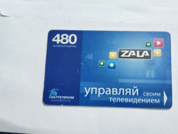 BELARUS-(BY-BLT-216a)-Zala-Control Your-TV-(160)(GOLD CHIP)(014715)(tirage-?)-used Card+1card Prepiad Free - Belarús