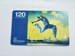 BELARUS-(BY-BLT-226)-Gymnast-(166)(GOLD CHIP)(031601)(tirage-?)-used Card+1card Prepiad Free - Bielorussia