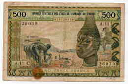 500 BURKINA-FASO Très Rare Signature - Burkina Faso