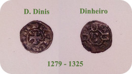 D. DINIS - Dinheiro - N/D ( 1279 - 1325 ) - Bolhão ( Ag 83,3 ) - A.G. 07.11 - Monarquia Portugal - Portugal