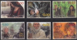 NEW ZEALAND 2023 Lord Of The Rings: King 20th Anniv., Set Of 6 MNH - Vignettes De Fantaisie