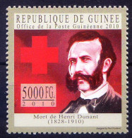 Guinea 2010 MNH, Nobel Peace, H. Dunant, Red Cross Founder, Health - Henry Dunant