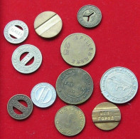 COLLECTION, LOT, JETON, TOKEN, 11pc 28g  #xx29 065 - Verzamelingen & Kavels