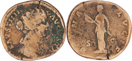 ROME - Sesterce - FAUSTINE JEUNE - 170 AD - DIANA LVCIF - 26.98 G. 32.14 Mm - RIC.1628 - 16-089 - The Anthonines (96 AD To 192 AD)