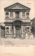 ITALIE - Milano - Chiesa Di S Fedele E Monumento Ad A Manzoni - Carte Postale Ancienne - Milano (Mailand)