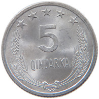 ALBANIA 5 QINDARKA 1964  #MA 066611 - Oriental