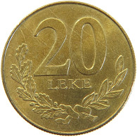 ALBANIA 20 LEKE 1996  #MA 066614 - Orientales