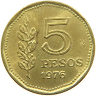 ARGENTINA 5 PESOS 1976  #MA 025350 - Argentine