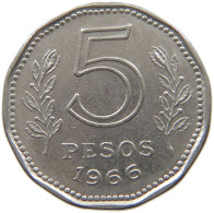 ARGENTINA 5 PESOS 1966  #MA 025353 - Argentine