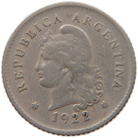 ARGENTINA 10 CENTAVOS 1922  #MA 067093 - Argentine