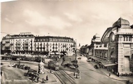 SUISSE - Basel - Bahnhofplatz - Vue - Tramways - Animé - Centre Ville - Carte Postale Ancienne - Bâle