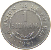 BOLIVIA BOLIVIANO 1991  #MA 025480 - Bolivia