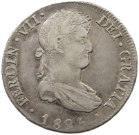 BOLIVIA 8 REALES 1825 JL FERNANDO VII. #MA 024528 - Bolivia