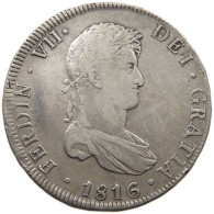 BOLIVIA 8 REALES 1816 PJ FERNANDO VII. #MA 024525 - Bolivie