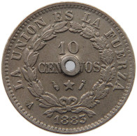 BOLIVIA 10 CENTAVOS 1883  #MA 025477 - Bolivie