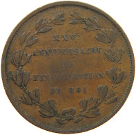 BELGIUM MEDAILLE 1856 LEOPOLD I. (1831-1865) 25 ANNIVERSARY INAUGURATION #MA 102008 - Autres & Non Classés